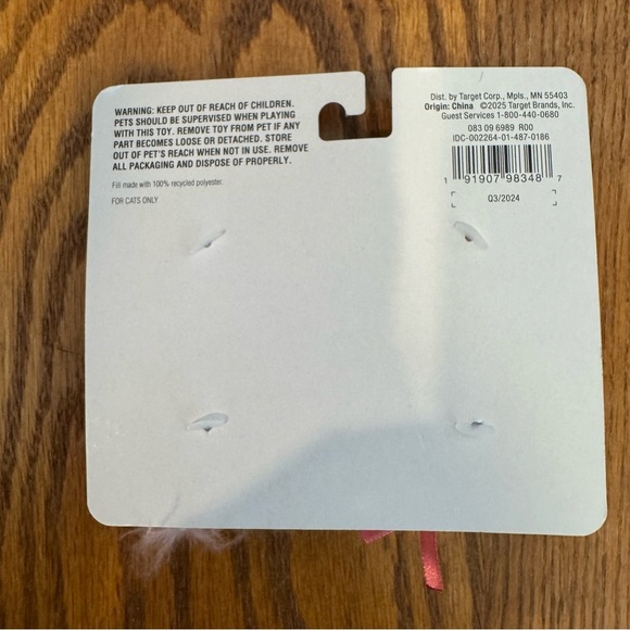 🌈 6/$60 Cat Boots Barkley Two Catnip Chase And Pounce Cupcake Donut Toy Pink Red - Picture 3 of 4